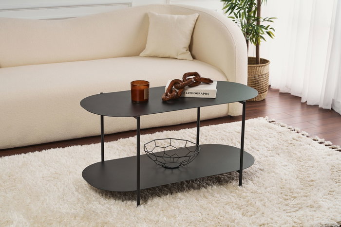 Hanah Home Mesa de café Shb-014 Negro